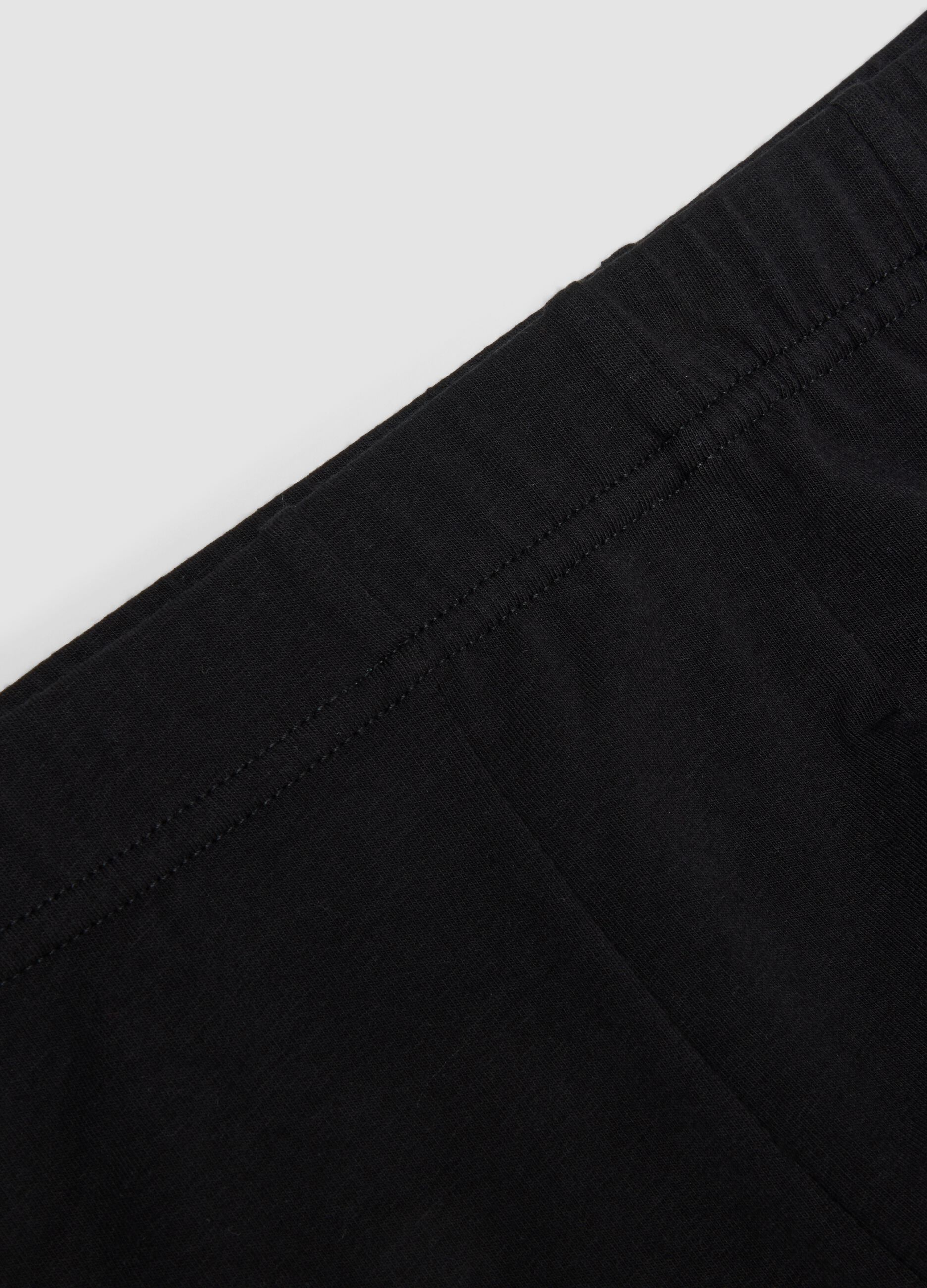Black organic cotton boxer shorts