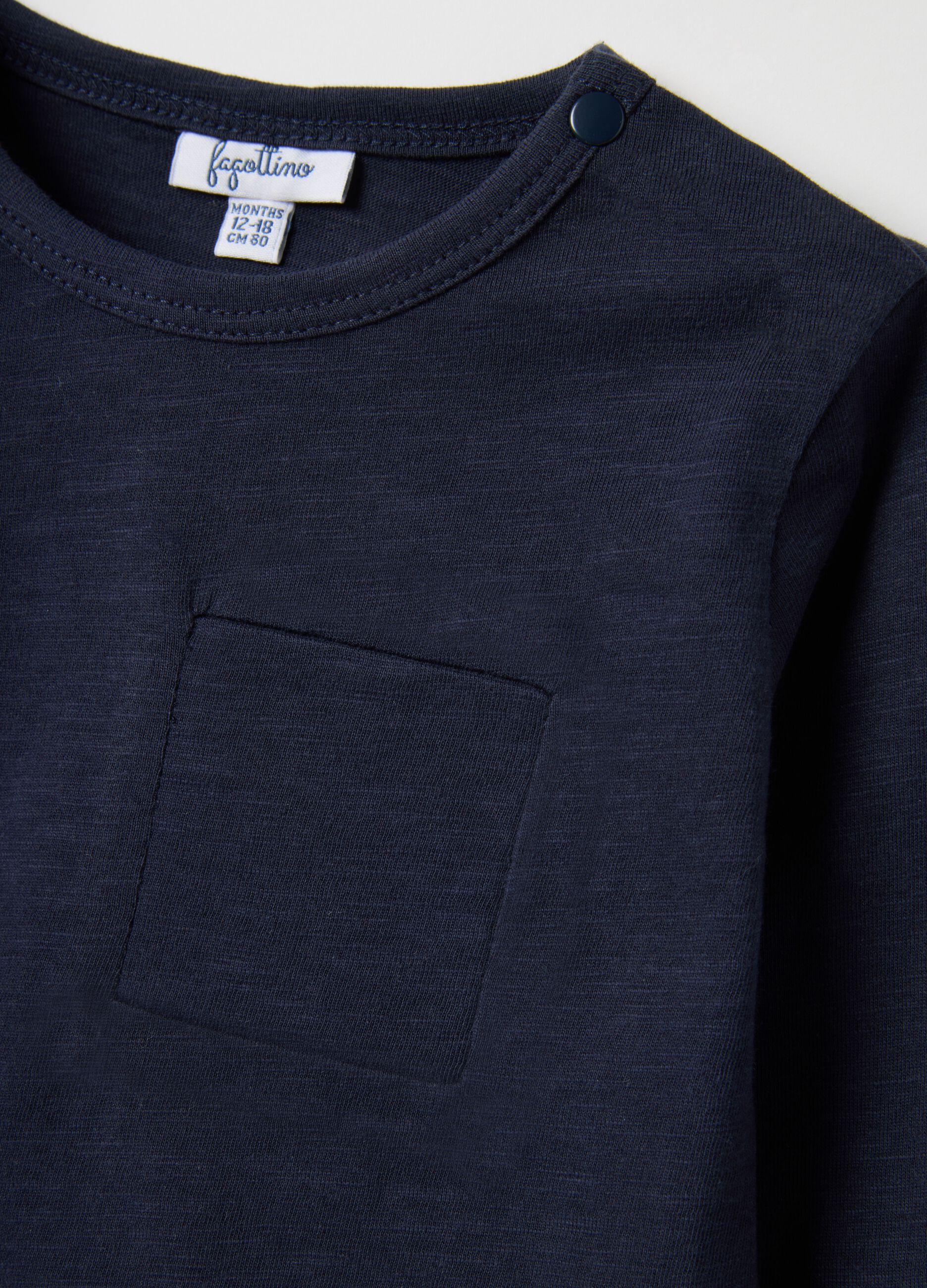 Kids' Blue Pure Cotton Regular Fit T-shirt