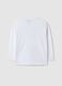 Children's white pure cotton T-shirt regular fit with print_1