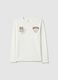 White pure cotton regular fit t-shirt for boys_3