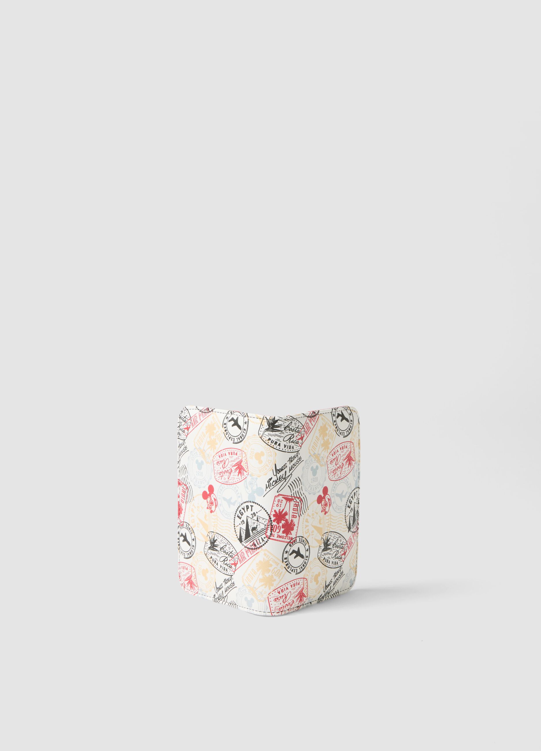 White and red Disney print wallet