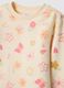 Beige pure cotton regular fit jogging set for girls_2
