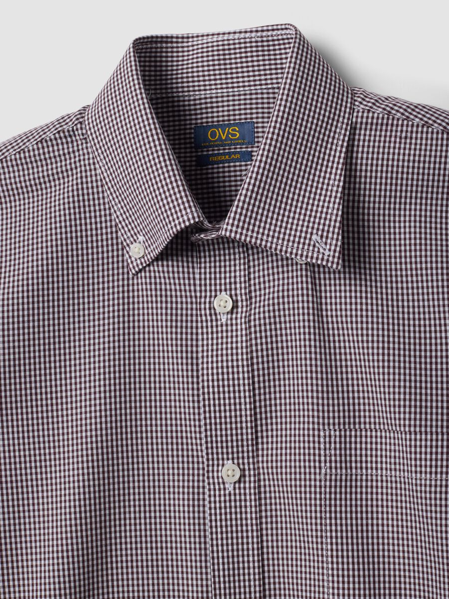 Easy-iron multicolour cotton-blend shirt with button-down collar, regular fit_6