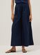 Blue pure cotton palazzo trousers_1