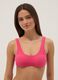 Top bikini rosa in tessuto elasticizzato_1