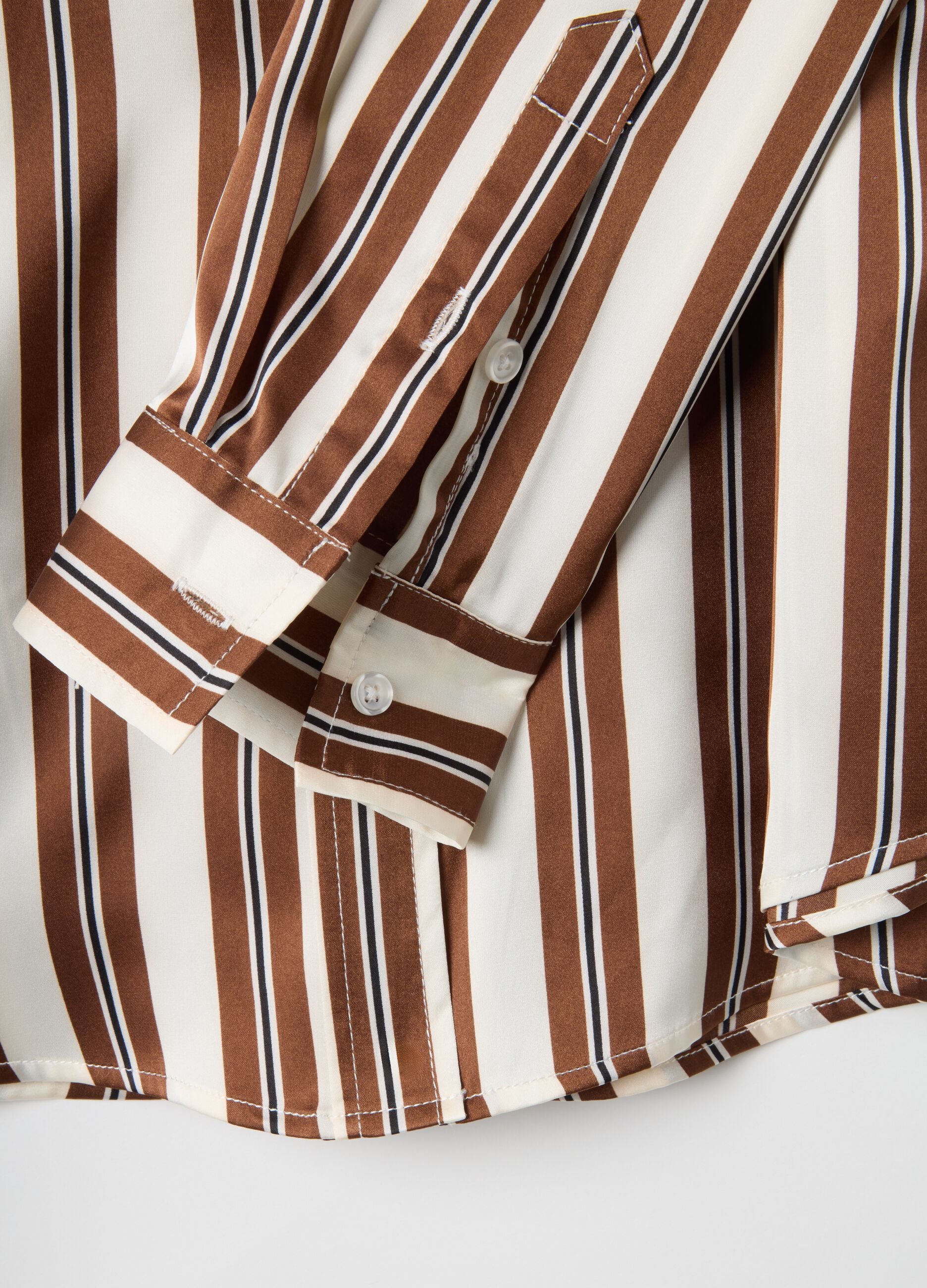 Multicolor Striped Long-sleeve Regular Fit Shirt