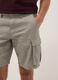 Grey pure cotton regular-fit cargo shorts_3