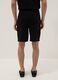 Black pure cotton cargo shorts_2