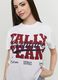 White pure cotton T-shirt with &ldquo;Tally Team&rdquo; print, regular fit_1