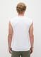 Men&rsquo;s white regular-fit vest top in 100% cotton with embroidery_3