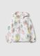 Multicolour padded jacket for girls with regular fit and hood_0