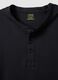 Black mercerised pure cotton regular-fit T-shirt_5