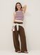Regular fit multicolour striped pure cotton tank top_1