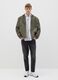 Short green full-zip jacket with hood_0