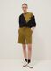 Green cotton-blend regular-fit shorts with elasticated waistband_0