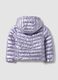 Ultralight purple hooded zip puffer jacket for girls_1