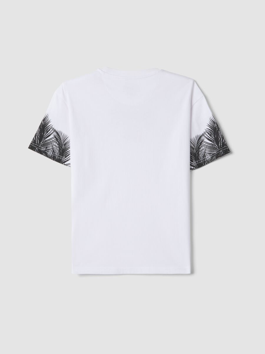 Children's white pure cotton oversized fit t-shirt with prints_4