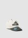 White pure cotton baseball cap_0
