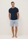 Pure cotton multicoloured striped pyjama shorts regular fit_0