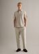 Grey mercerised pure cotton regular-fit polo shirt_1