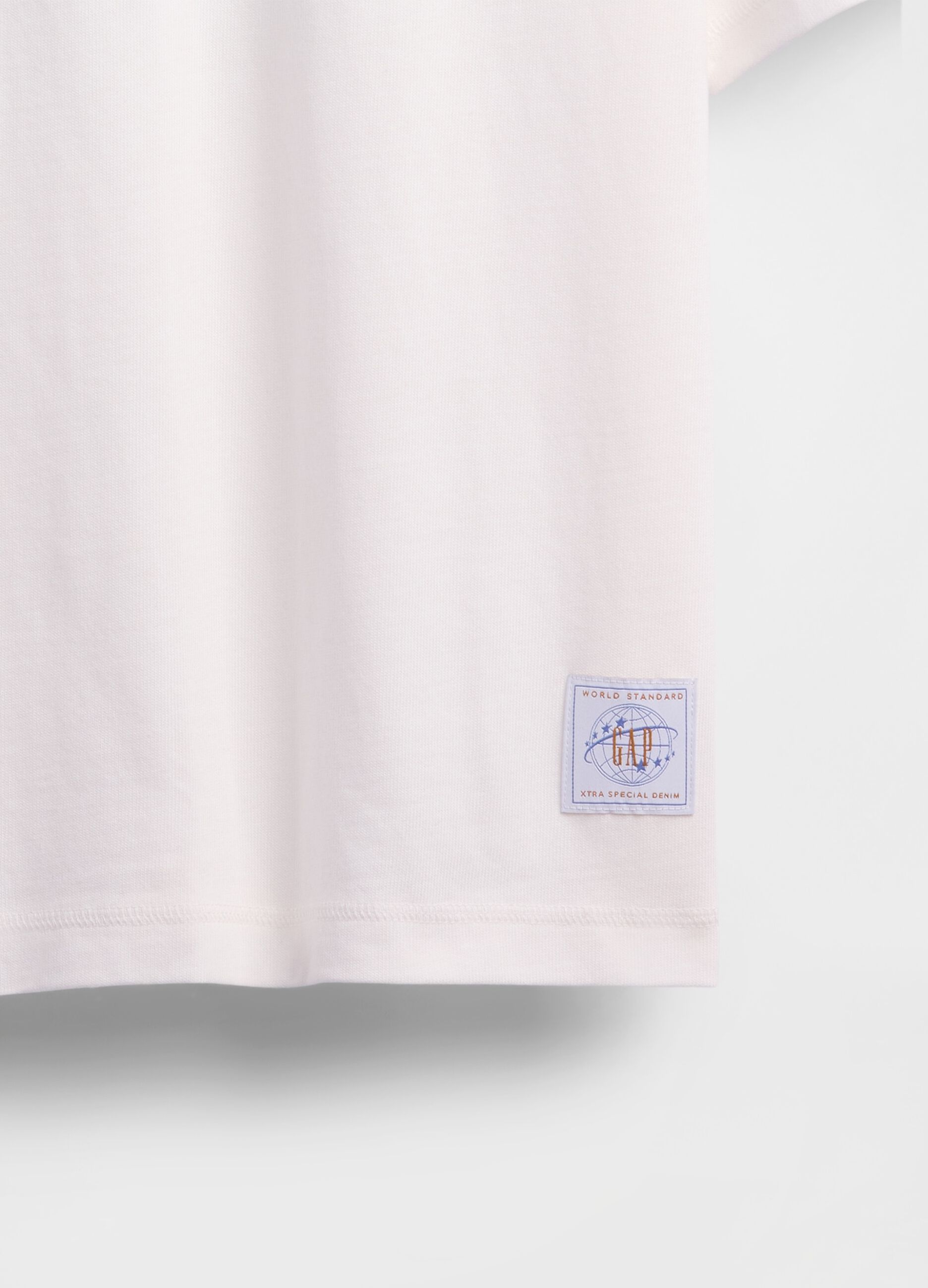 White short-sleeve cotton t-shirt