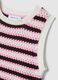 Regular fit multicolour striped pure cotton tank top_5