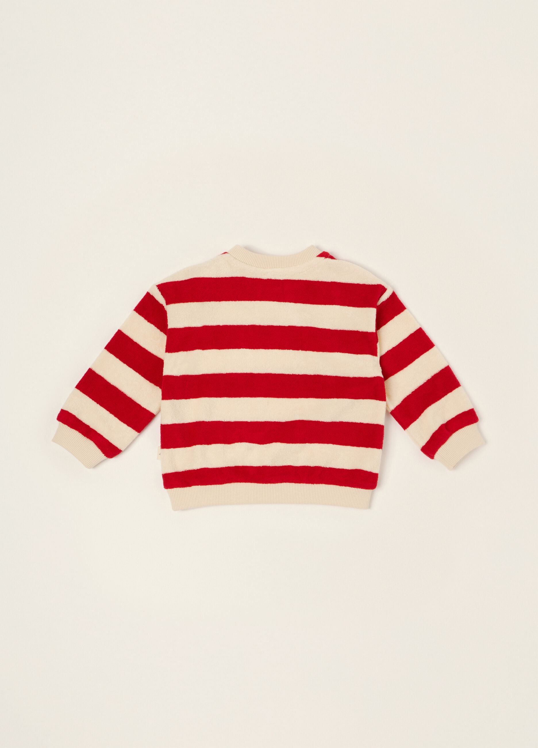 Multicolour striped cotton-blend baby sweatshirt, regular fit