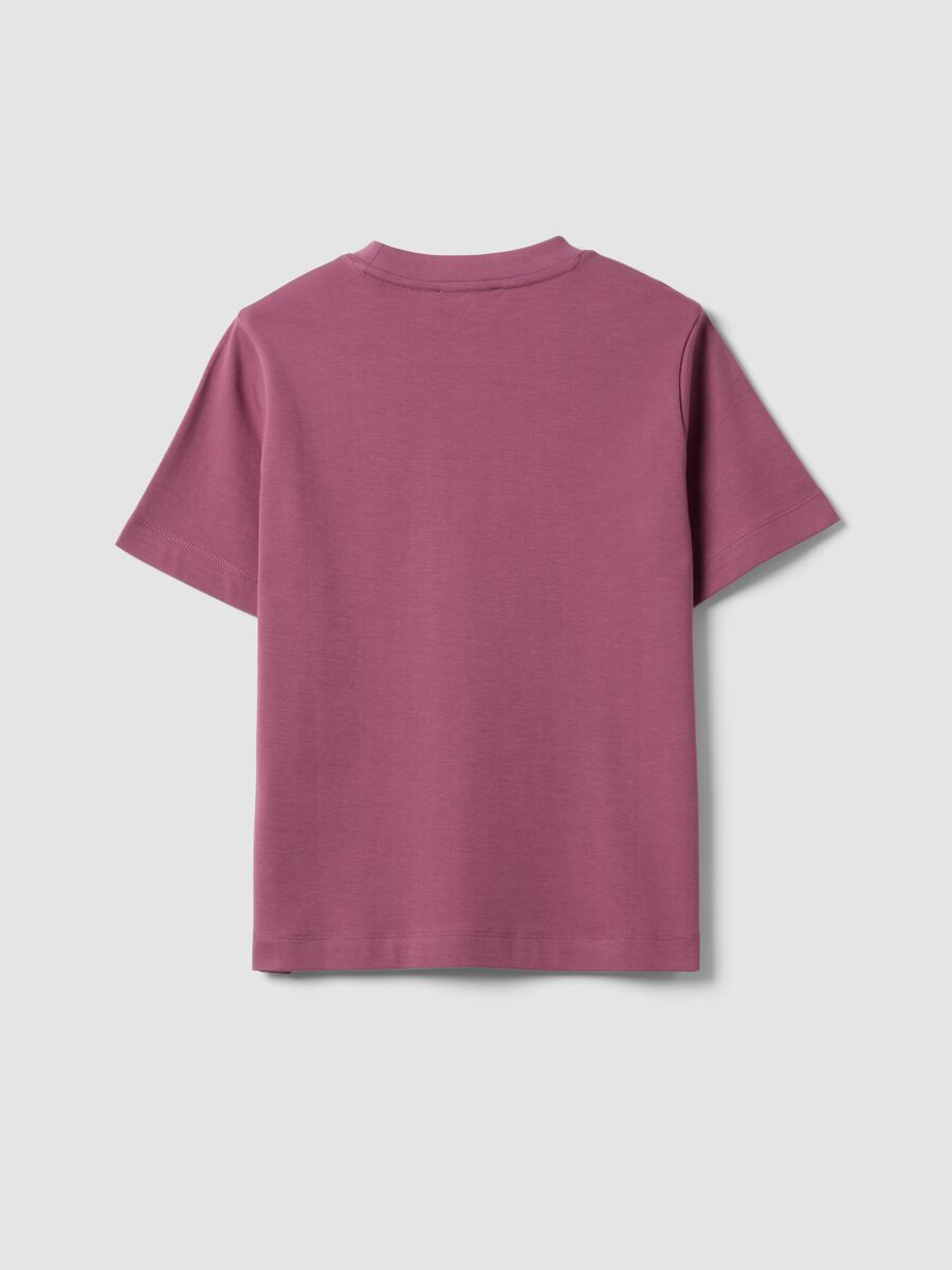 Pink relaxed-fit pure cotton short-sleeve T-shirt_5