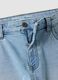 Slim Fit Light Blue Stretch Denim Cotton Blend Shorts_5