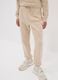 Beige organic cotton joggers, regular fit, for boys_2