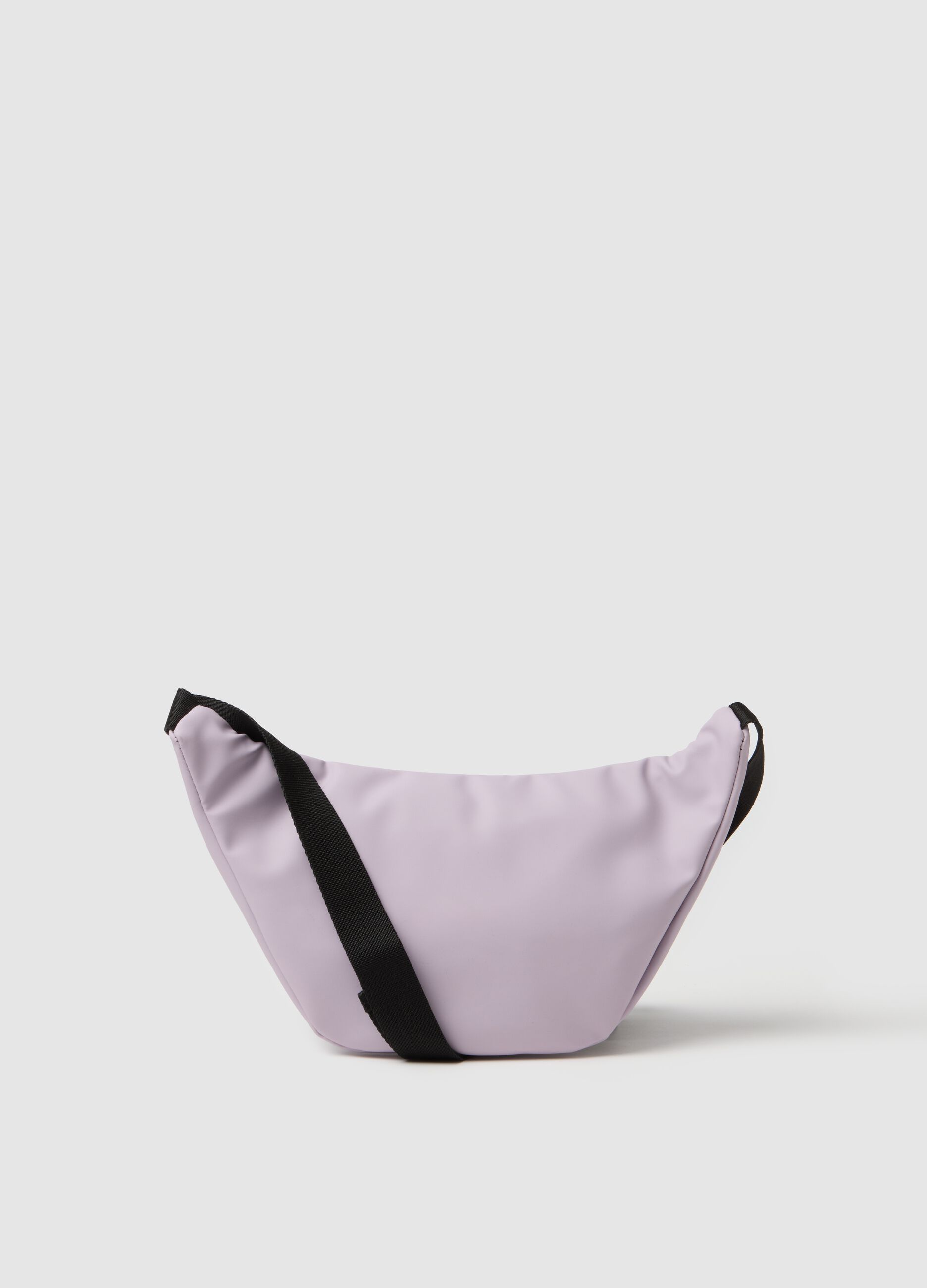 Purple bum bag with zip and adjustable belt