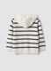 Striped beige cardigan in pure cotton_1
