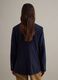 Blue Stretch Cotton Blazer Regular Fit_4
