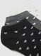 Multipack of multicoloured ankle socks in stretch cotton_1