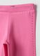Girls' pink stretch cotton skinny leggings_2