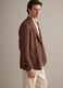 Brown pure linen regular-fit blazer_0
