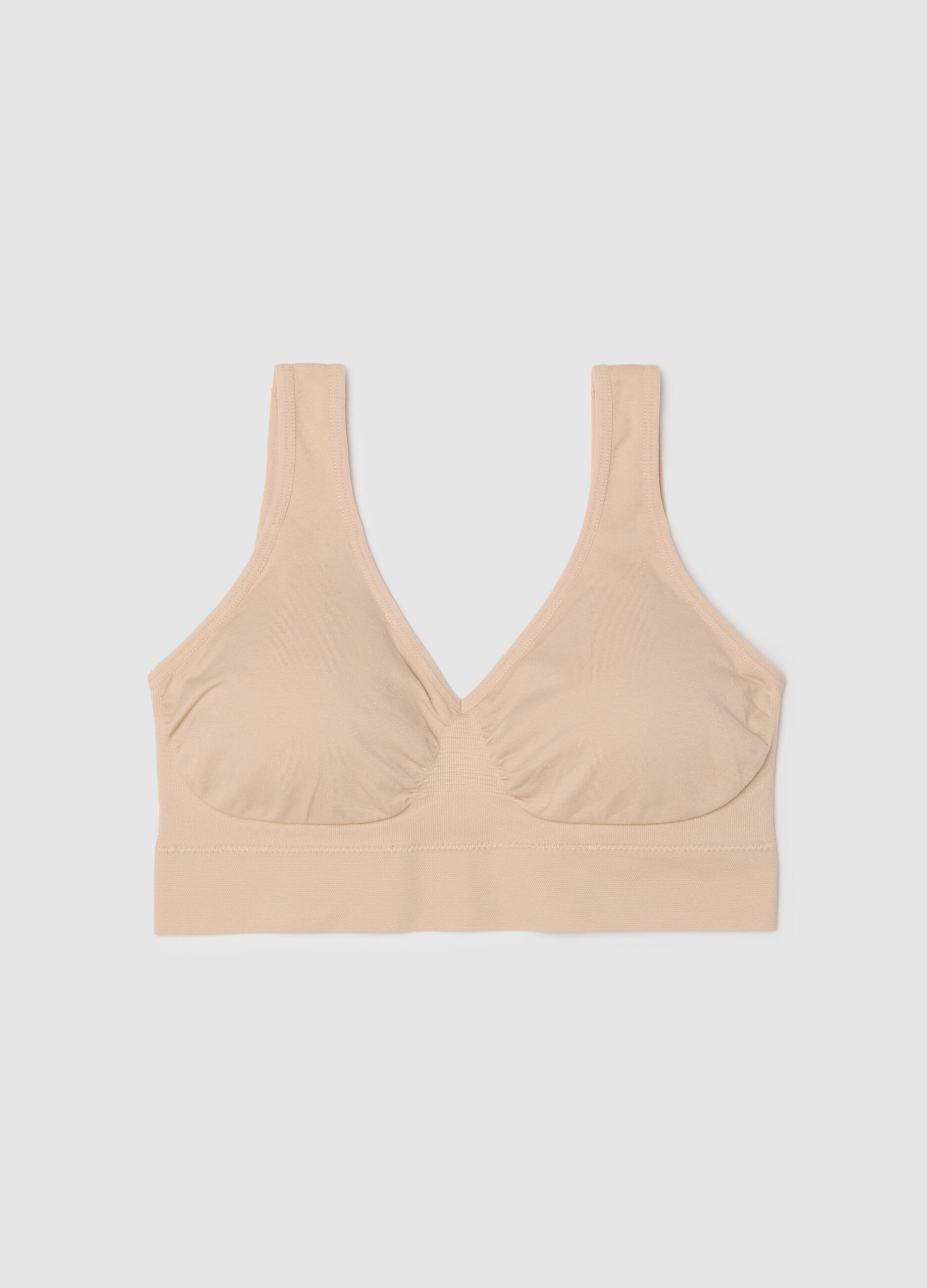 Beige Full Coverage Bra