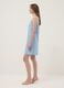 Light blue regular-fit dress in a viscose, cotton and linen blend_2
