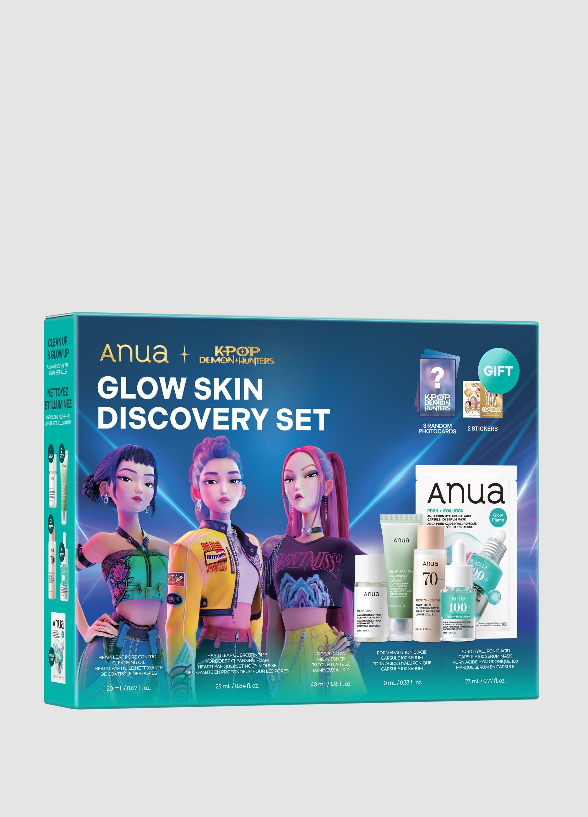 Glow Skin Discovery Set - Anua KPop Demon Hunters