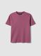 Pink relaxed-fit pure cotton short-sleeve T-shirt_4