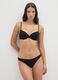 Black Stretch Cotton Thong_0