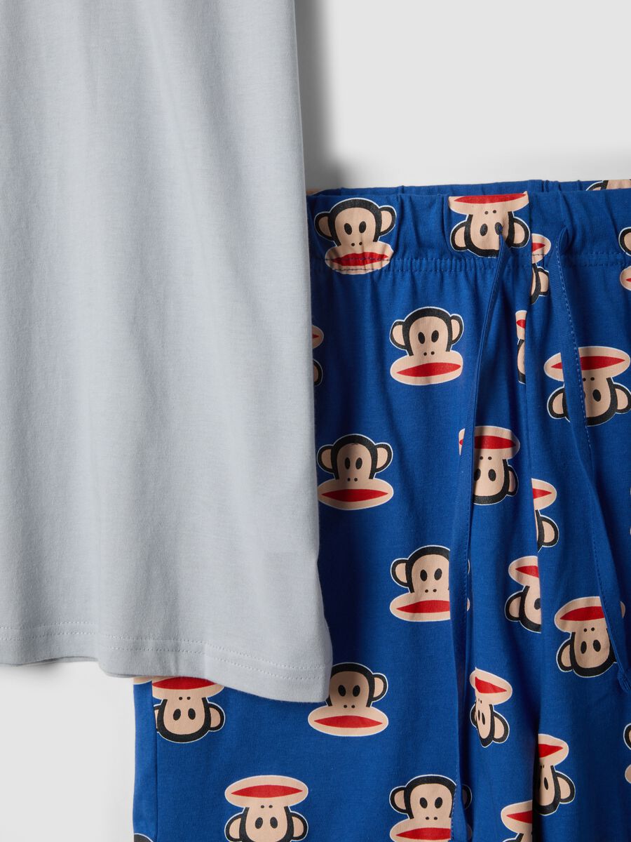 Men&rsquo;s multicolour short cotton pyjama set with Paul Frank print, regular fit_5