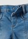 Baby girl's blue cotton blend wide leg jeans_2