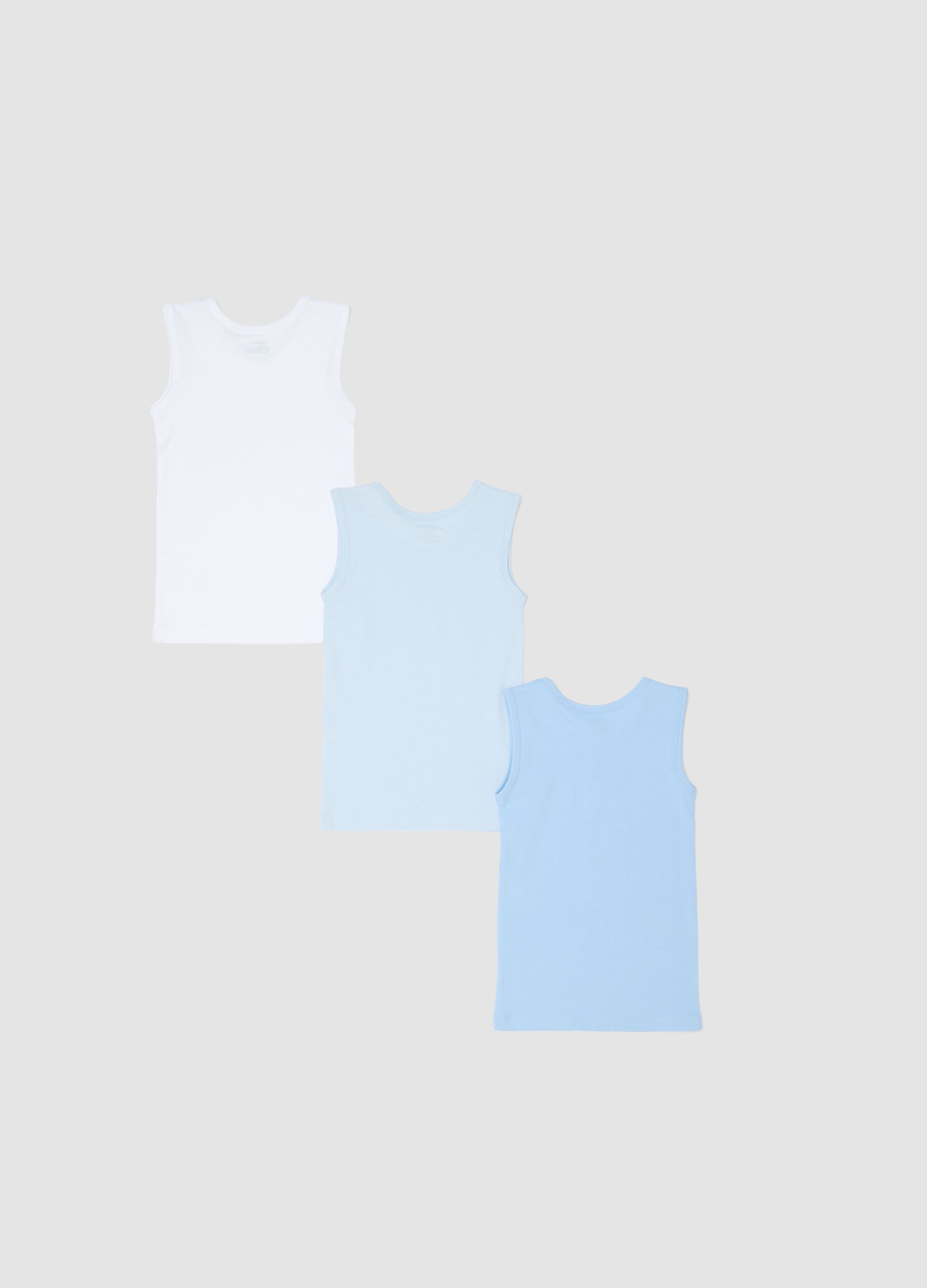 Pack of multicolour pure cotton vests for newborns - regular fit