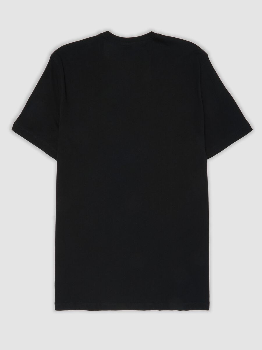 2-pack of black pure extra-fine cotton T-shirts with deep V-neck_2
