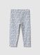 Multicolour stretch cotton leggings for girls, slim fit_1