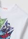 White oversized pure cotton Spider-Man print T-shirt for boys_2