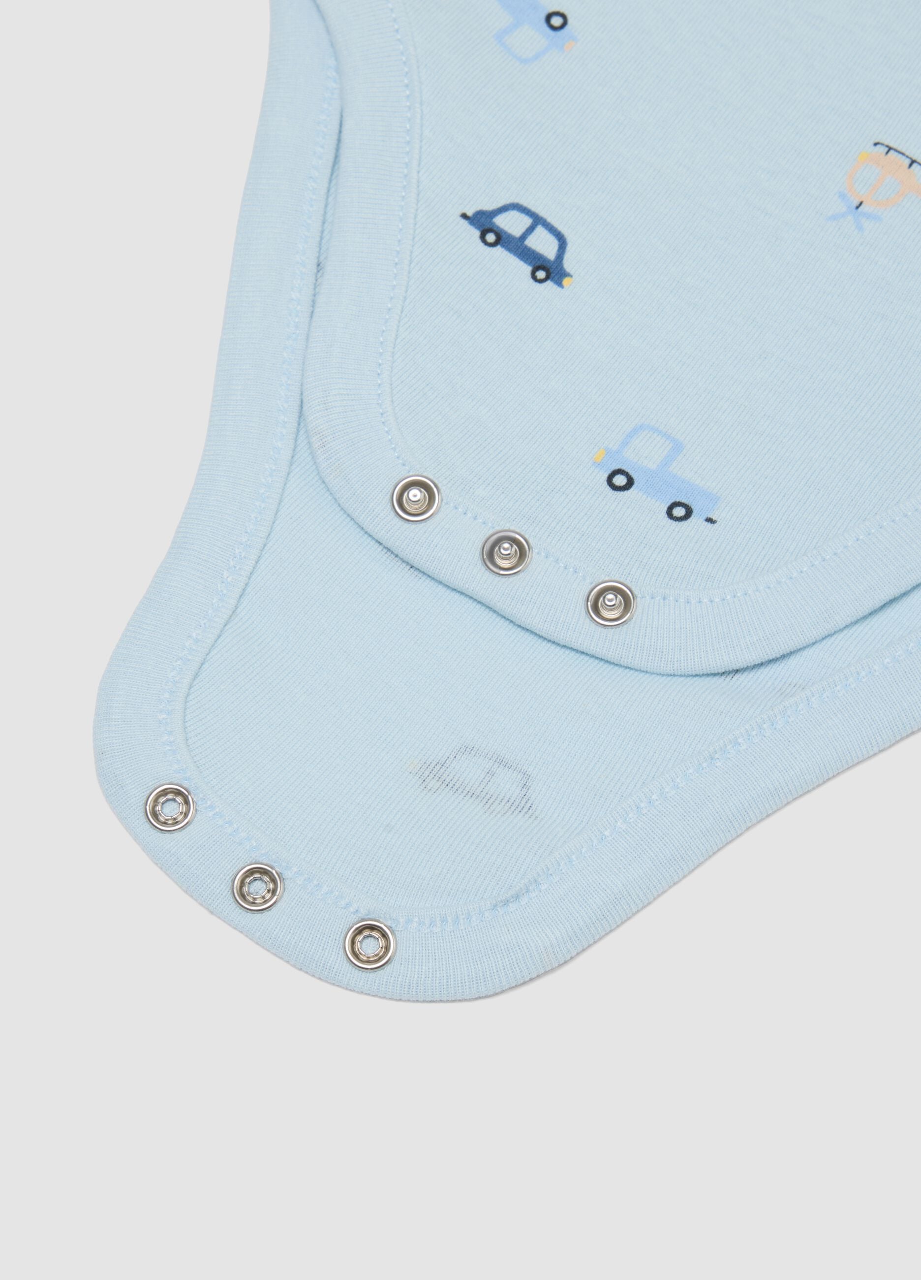 Multicolour sleeveless cotton bodysuit tripack for newborns