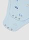 Multicolour sleeveless cotton bodysuit tripack for newborns_3