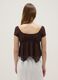Brown lace regular fit t-shirt with bow_3